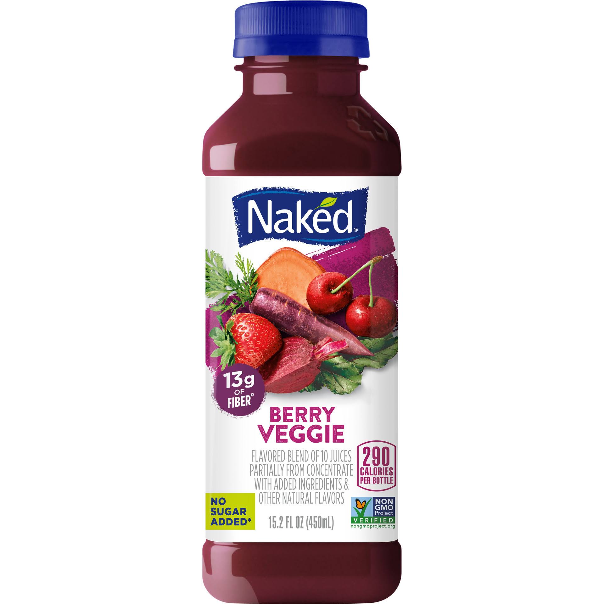 Naked 100% Juice Smoothie - Berry Veggie, 450ml