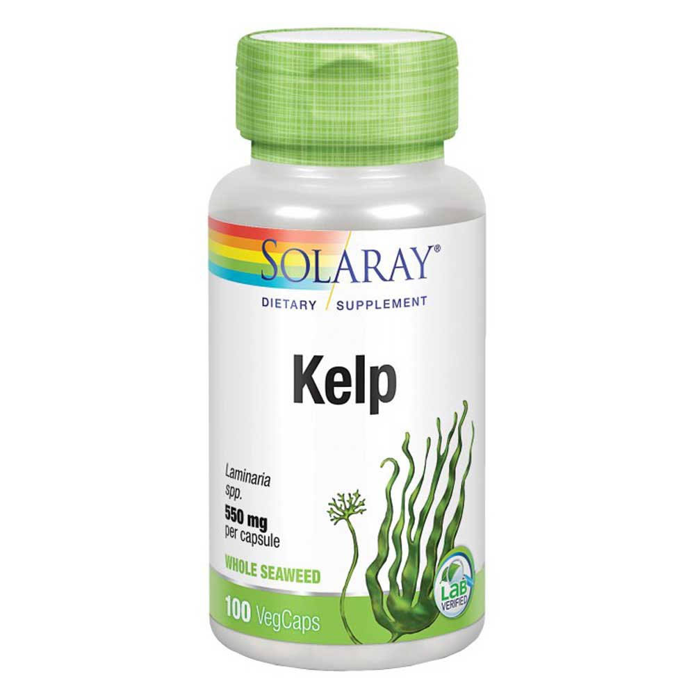 Solaray Kelp With Folic Acid - 600mg, 100 Capsules