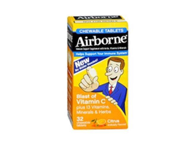 Airborne Chewable Tablets - Citrus, x32