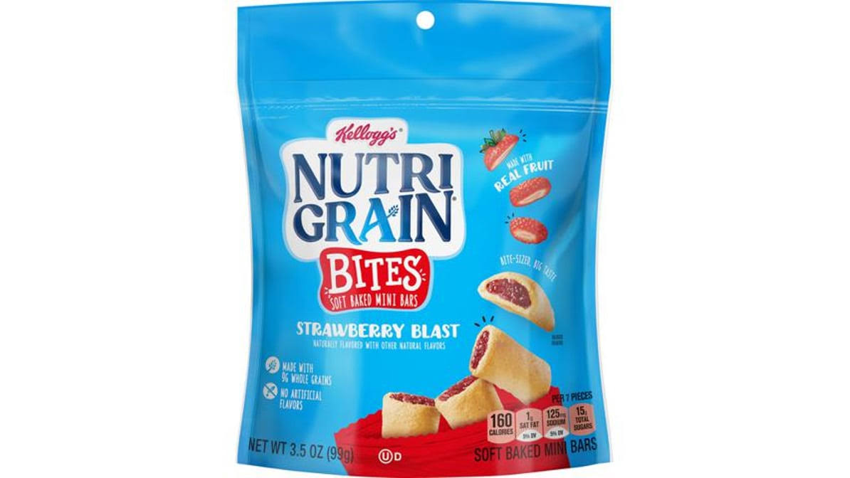 Nutri Grain Soft Baked Mini Bars, Strawberry Blast, Bites - 3.5 oz