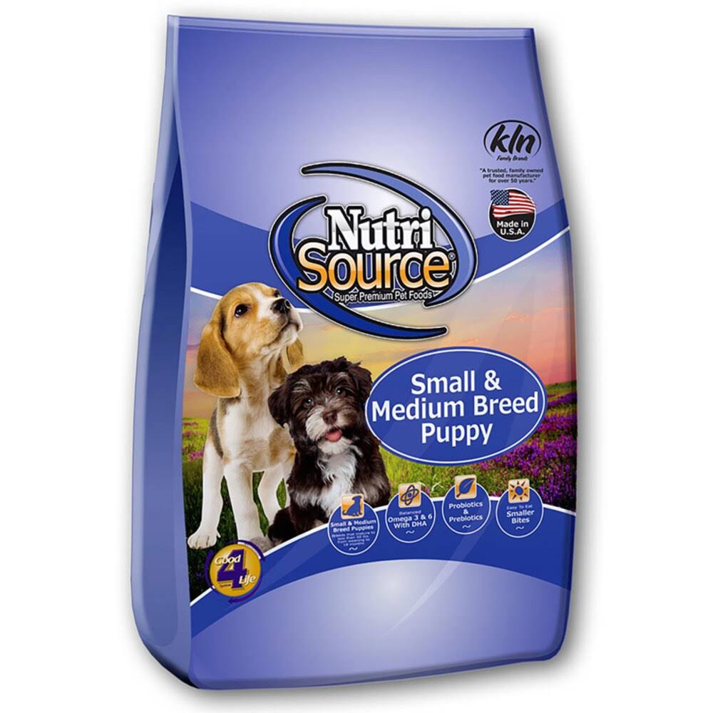 NutriSource Chicken & Rice Small/Medium Breed Puppy Dry Dog Food 15lb