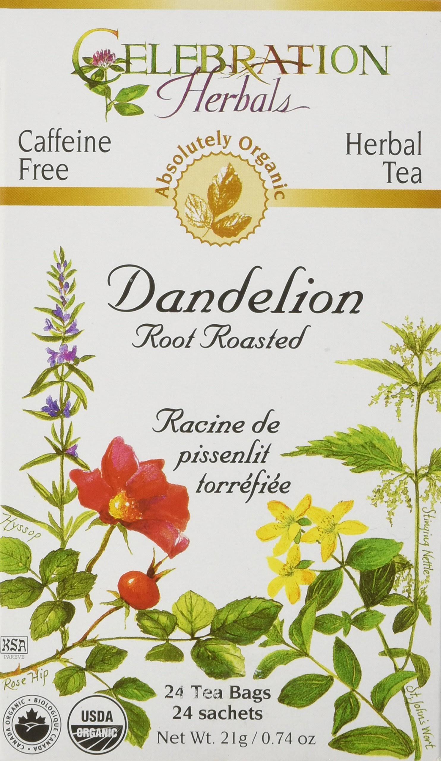 Celebration Herbals Dandelion Root Roasted Tea Bags