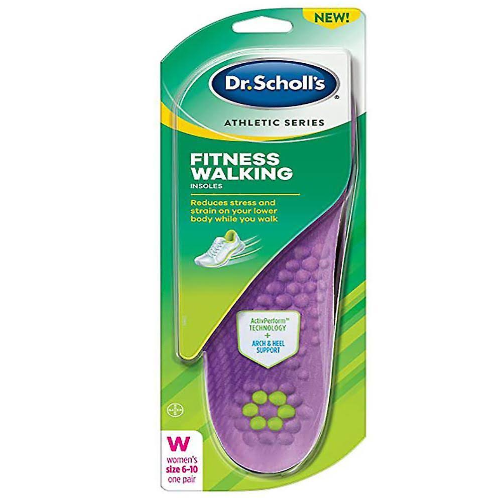 Dr. Scholl's Womens Athletic Series Fitness Walking Insoles - Size 6 to 10