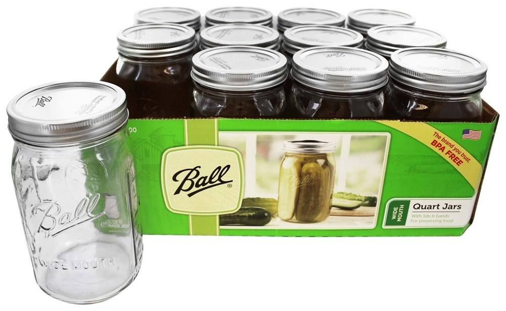 Jarden Wide Mouth Ball Jars - 32oz, 12 ct