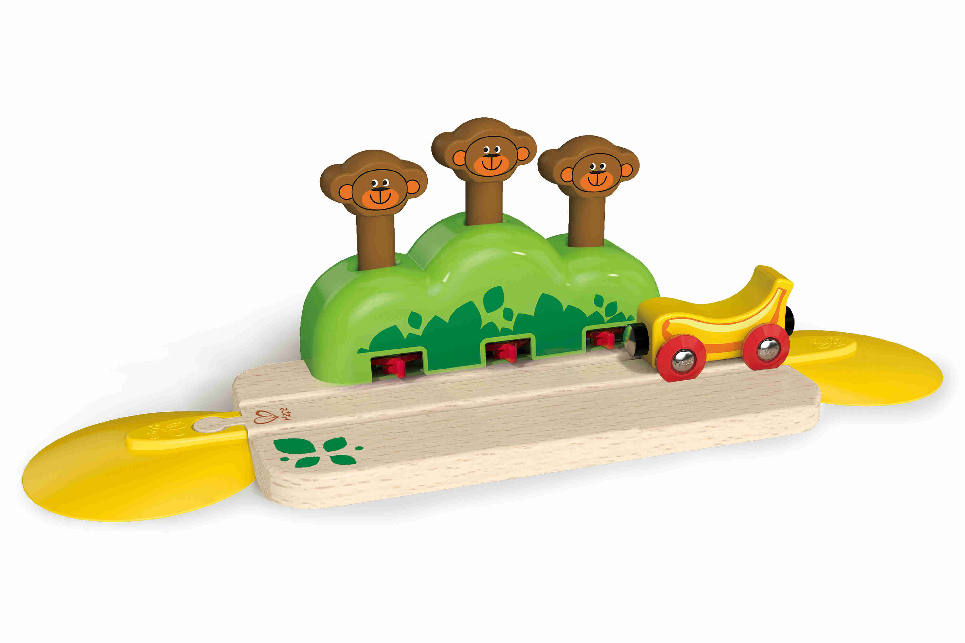 Hape Wooden Railway Monkey Pop Up Track Train Set
