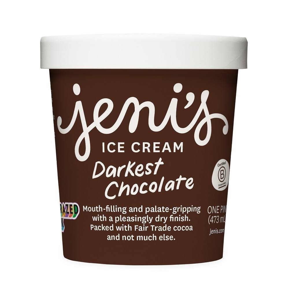 Jeni's Splendid Dark Chocolate Ice Cream - 1 pt tub