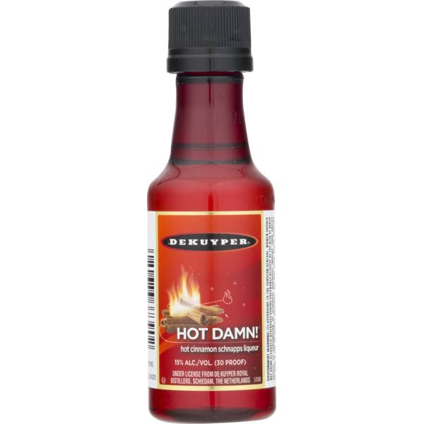 DeKuyper Hot Damn! Cinnamon Schnapps Liqueur - 50 ml