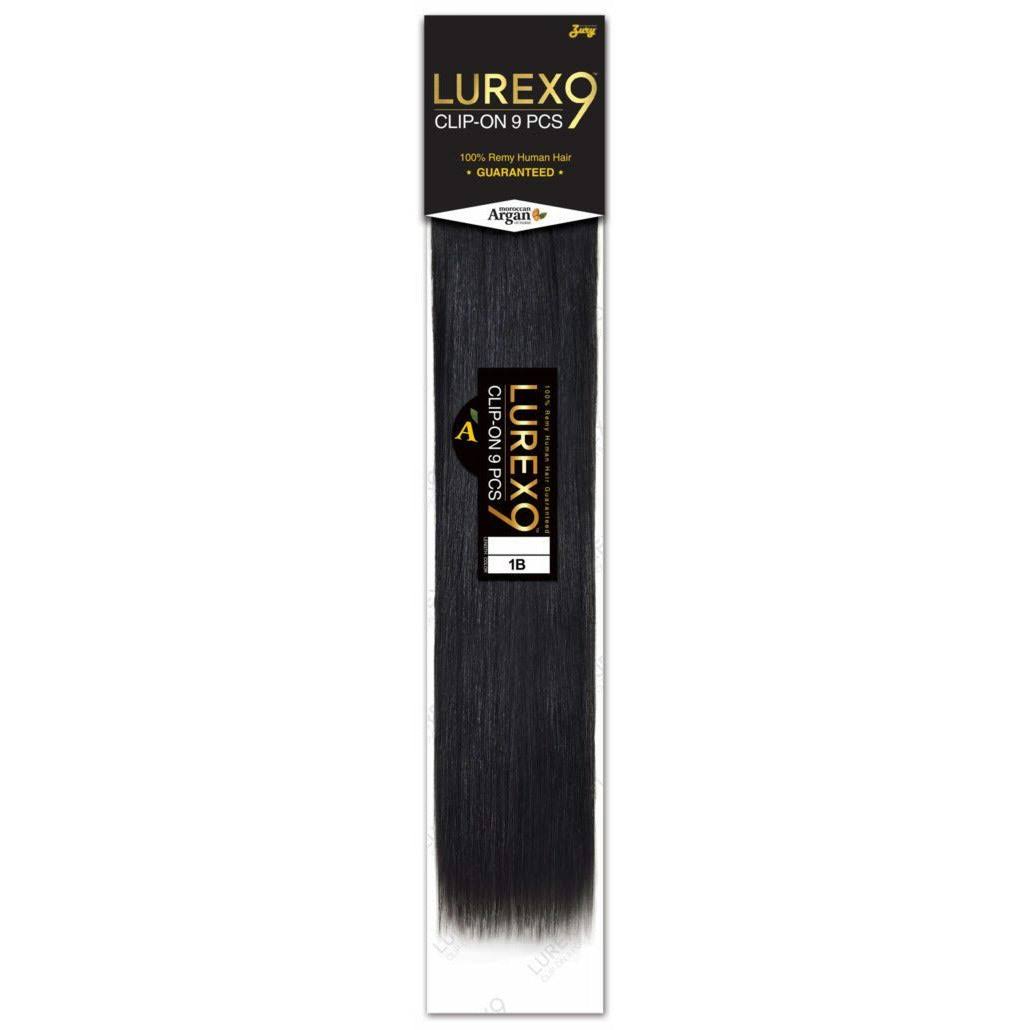 Zury Sis 100% Remy Human Hair Weave Lurex Clip on 9 Pcs 16/18/22 inch