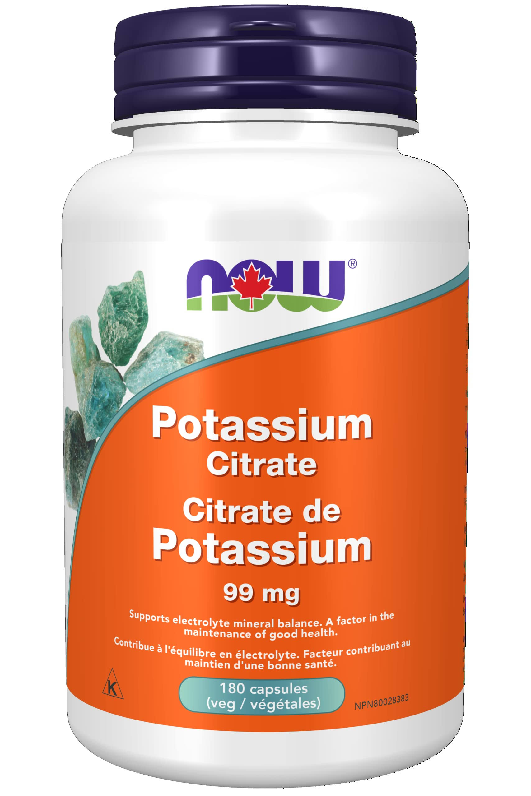 Now Foods Potassium Citrate 99mg, 180 CT