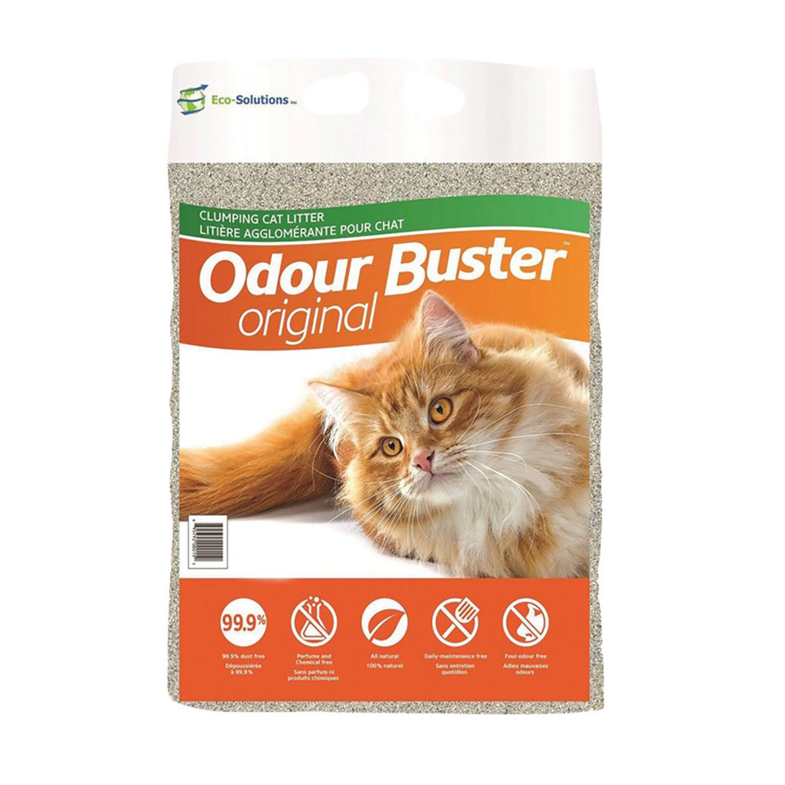 Eco-Solutions Odour Buster Organic Clumping Cat Litter - Original, 6kg