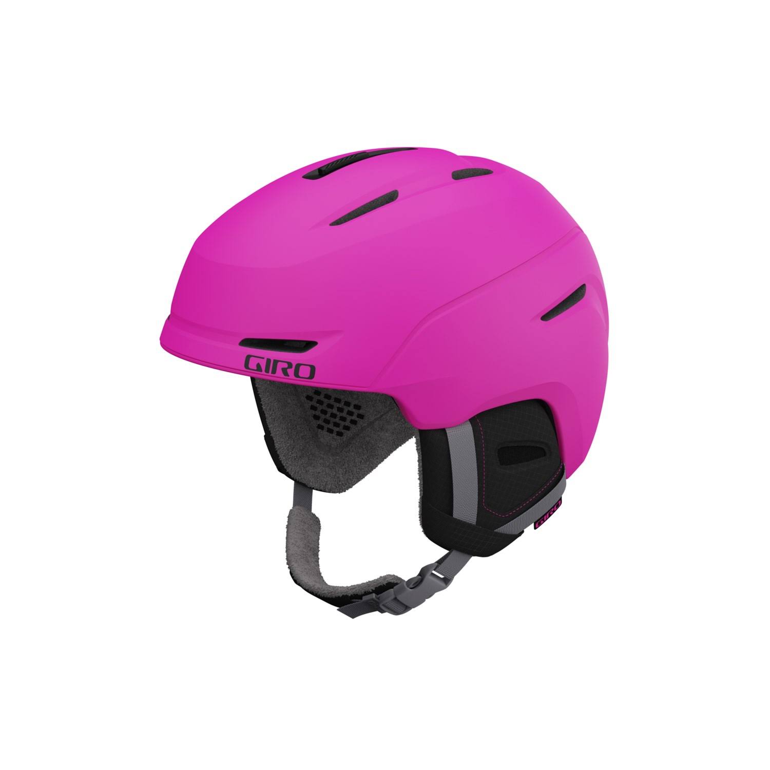 Giro Junior Neo pink, Kids Ski & Snowboard Helmet, Size S - Color Matte Bright Pink