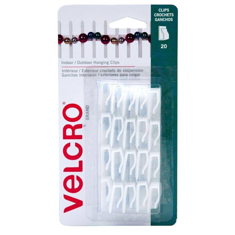 Velcro Indoor & Outdoor Hanging Clips