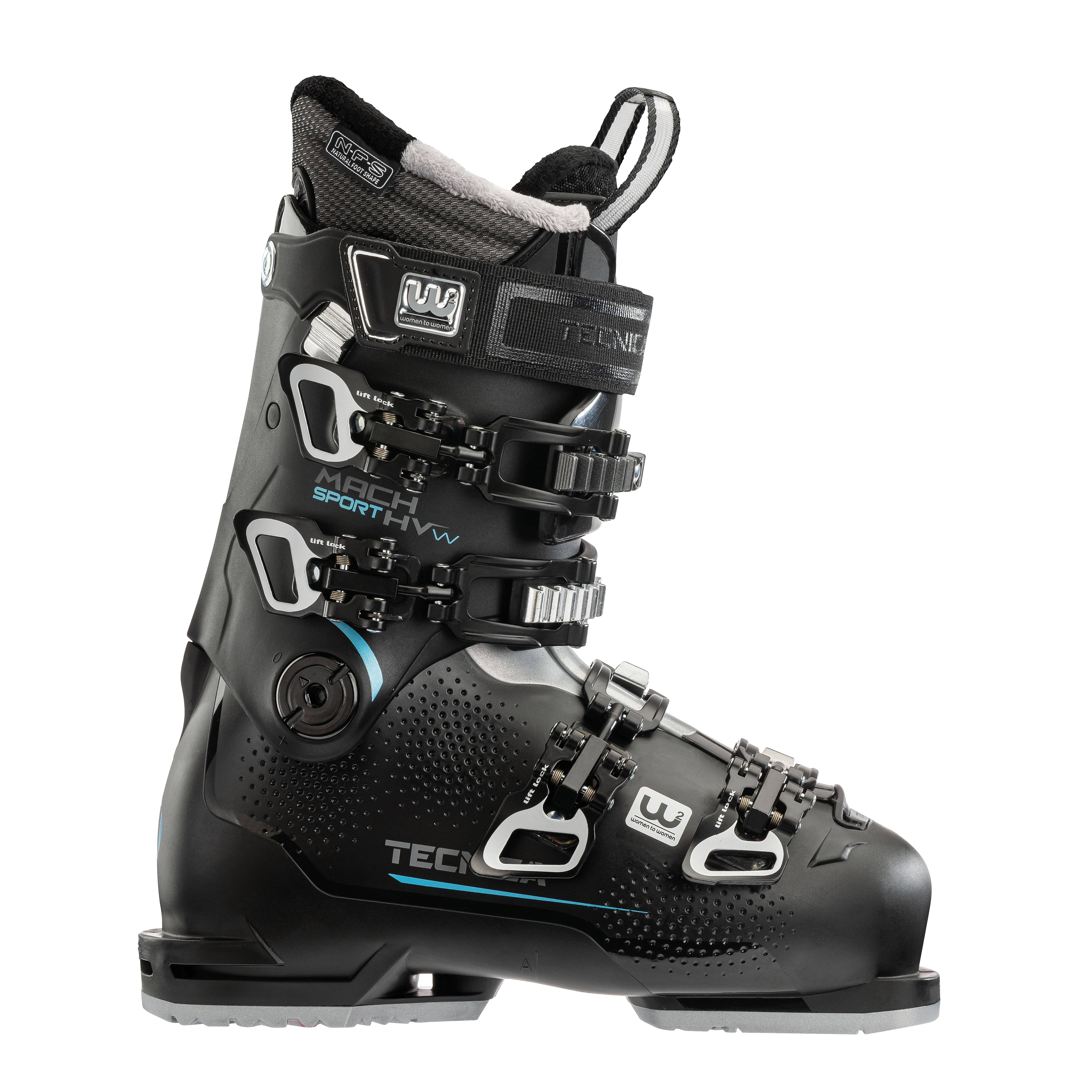 Tecnica Mach Sport HV 85 W Black 25.5 Ski Boots Women's 2022