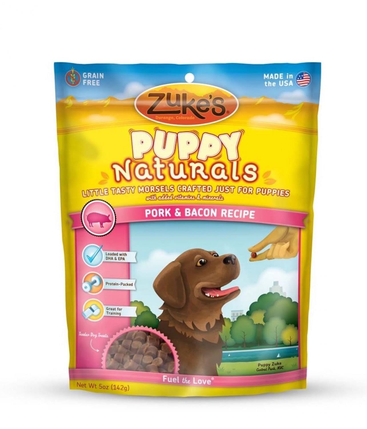 Zuke's Puppy Naturals Training Treats - Pork with Bacon, 5oz
