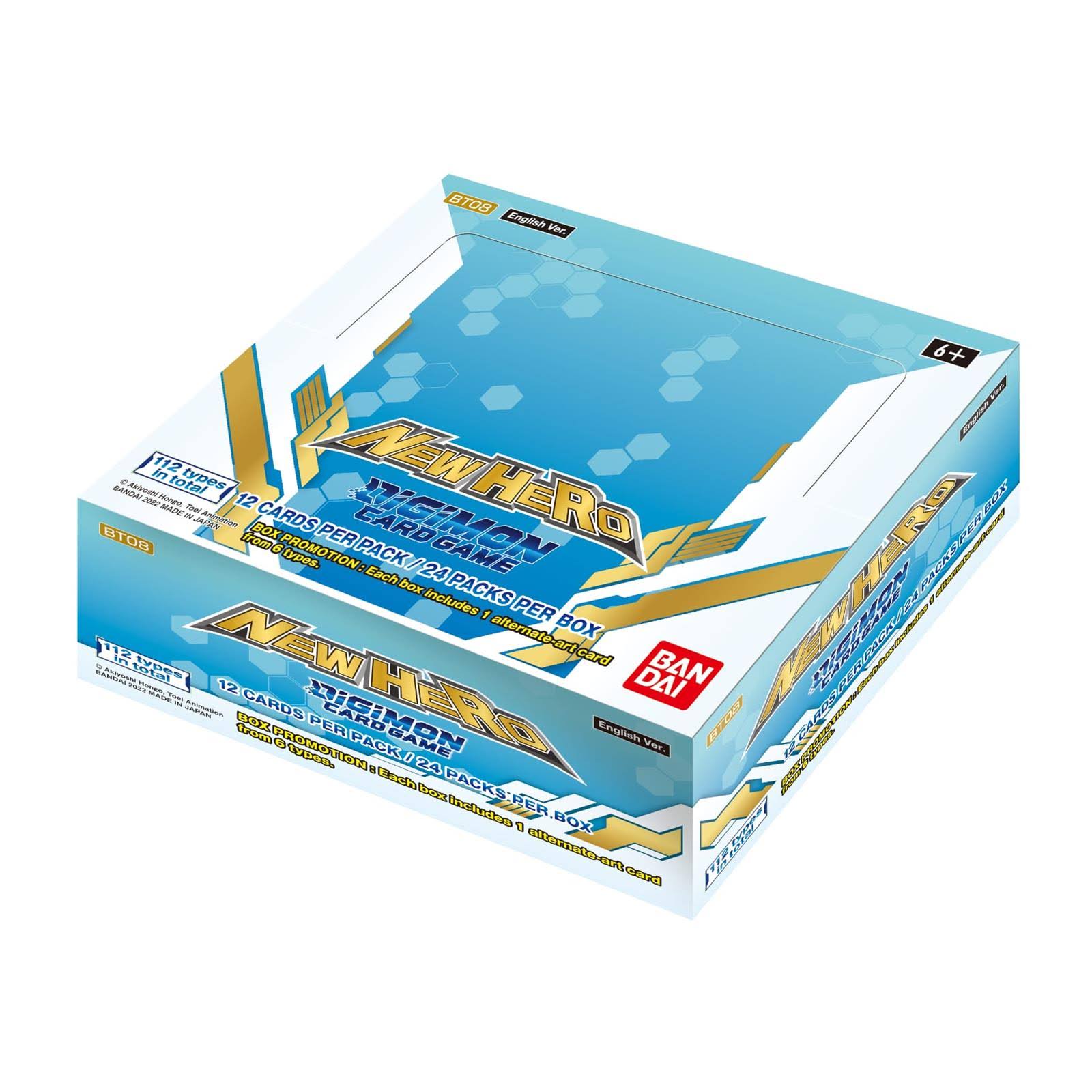 Digimon Card Game: New Hero BT-08 Booster Box (24 Packs)