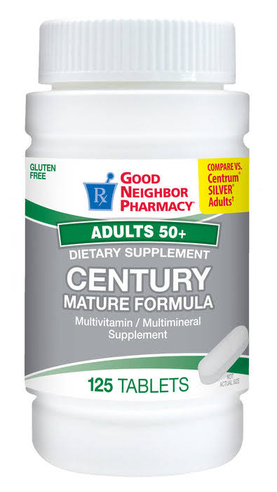 GNP Century Adult 50+ Mature Formula Multivitamin, 125 Tablets