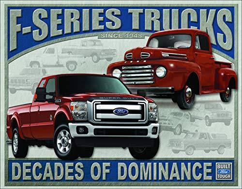 Desperate Enterprises Ford F-series Trucks Metal Tin Sign - 16" x 12.5"
