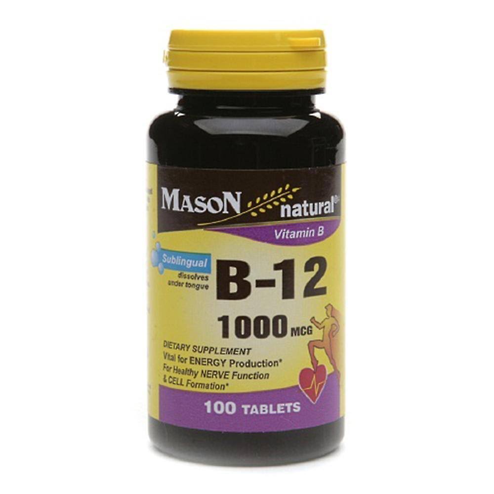 Mason Natural Vitamin B-12 - 100 Tablets, 1000mcg