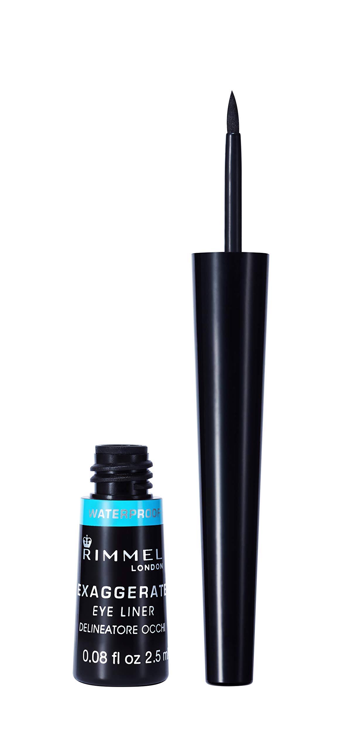 Rimmel London Exaggerate Liquid Eye Liner - 003 Waterproof Black, 2.5ml