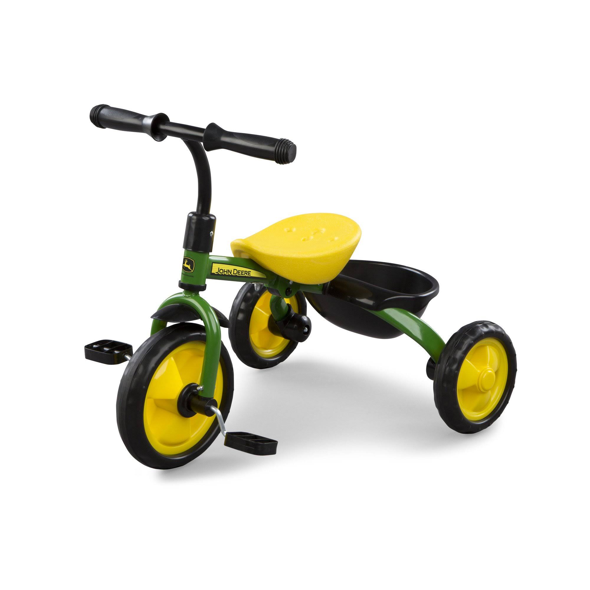 Tomy John Deere Steel Tricycle Toy - Green