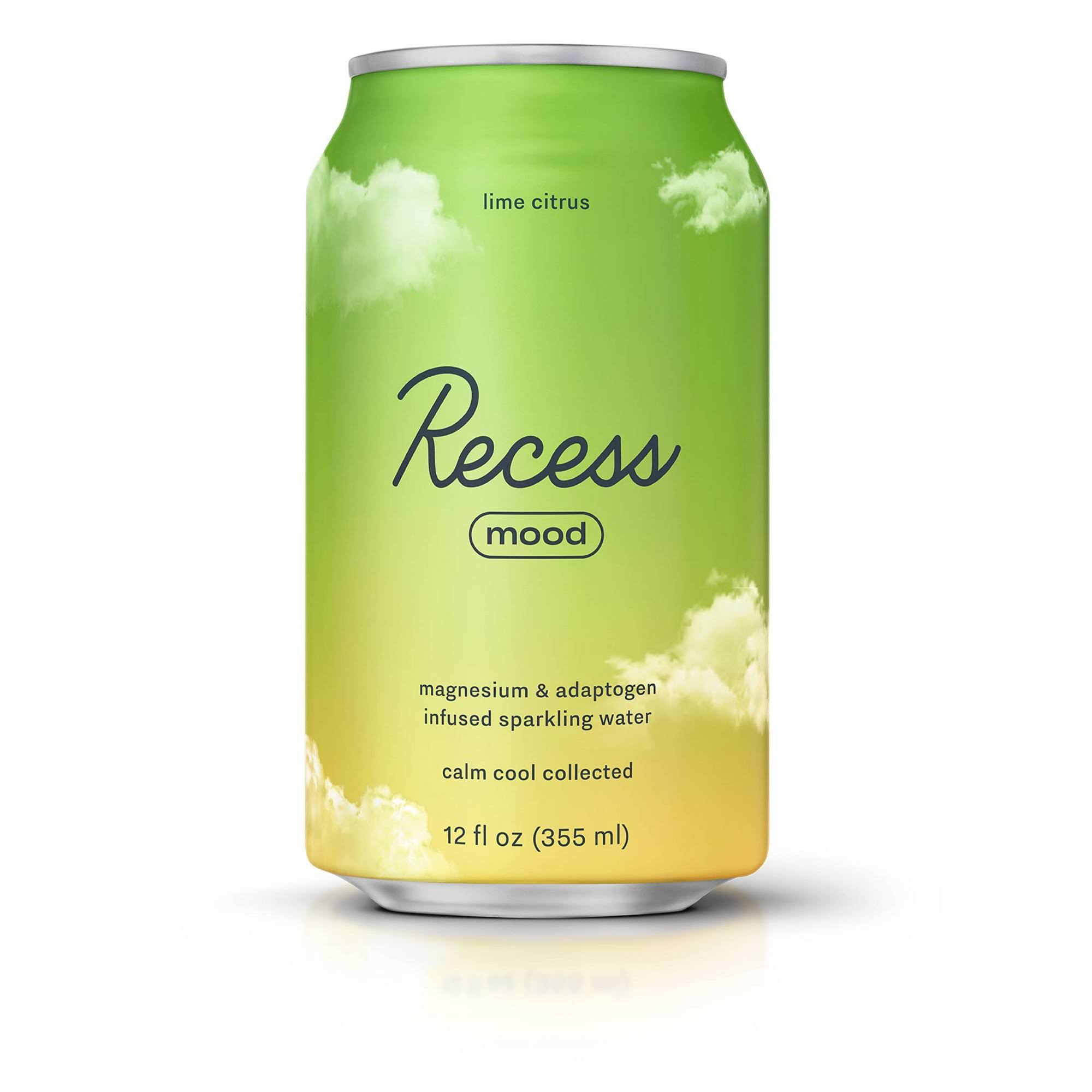 Recess Sparkling Water, Lime Citrus, Mood - 12 fl oz