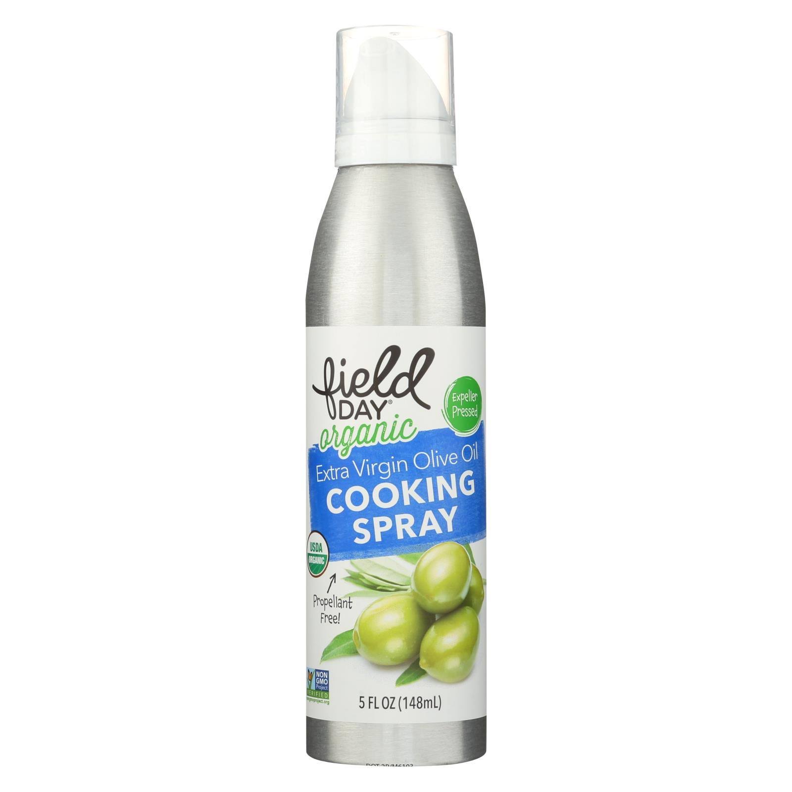 Field Day Organic Extra Virgin Olive Oil Cooking Spray - Cooking Spray - Case Of 6 - 5 Fl Oz.