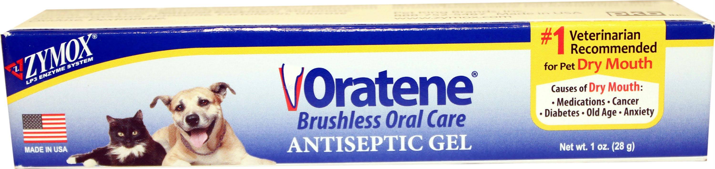 Oratene Veterinarian Antiseptic Oral Gel for Dogs and Cats - 1oz