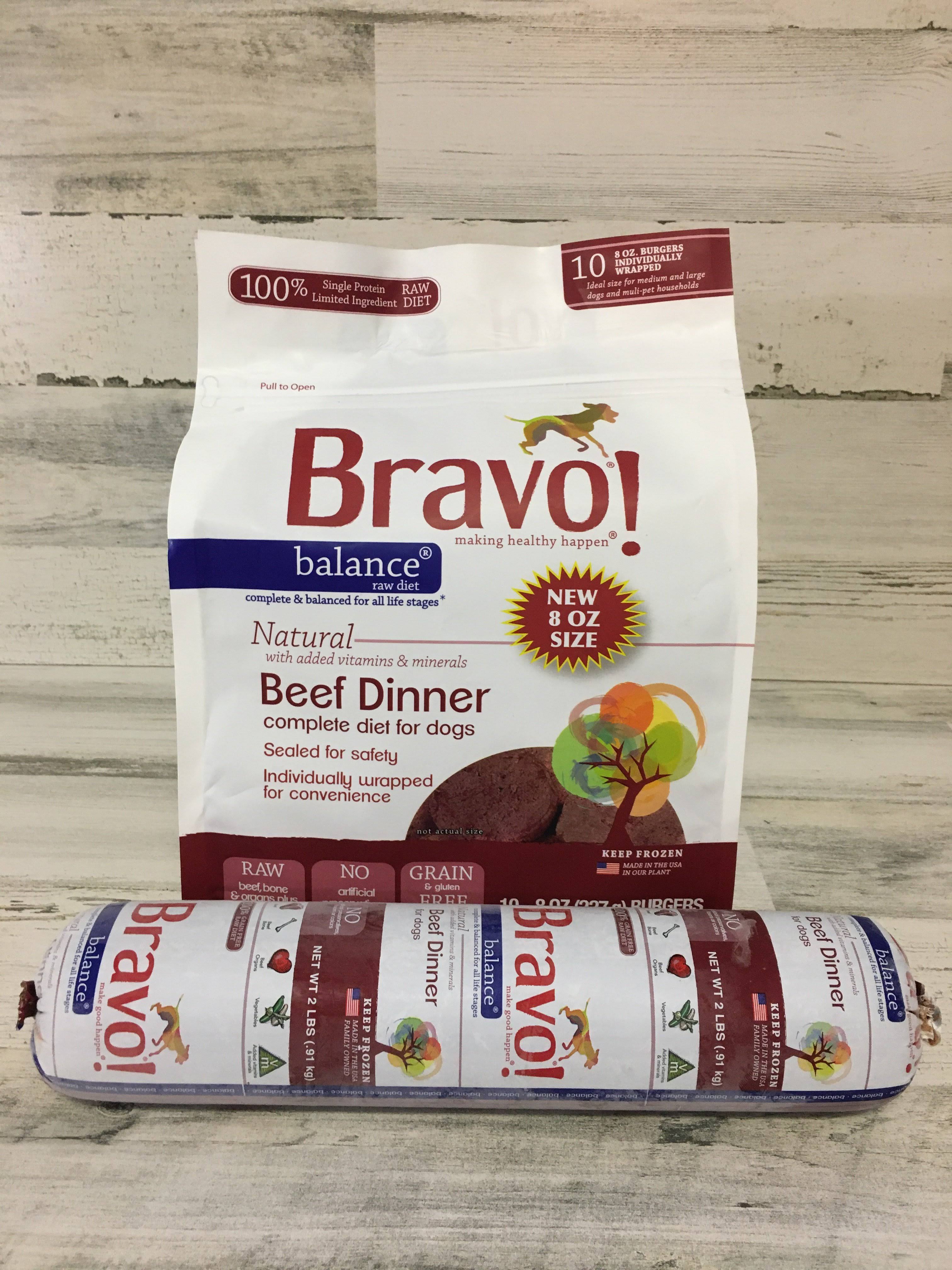Bravo Balance Beef Frozen Raw Dog Food 5lb Patties