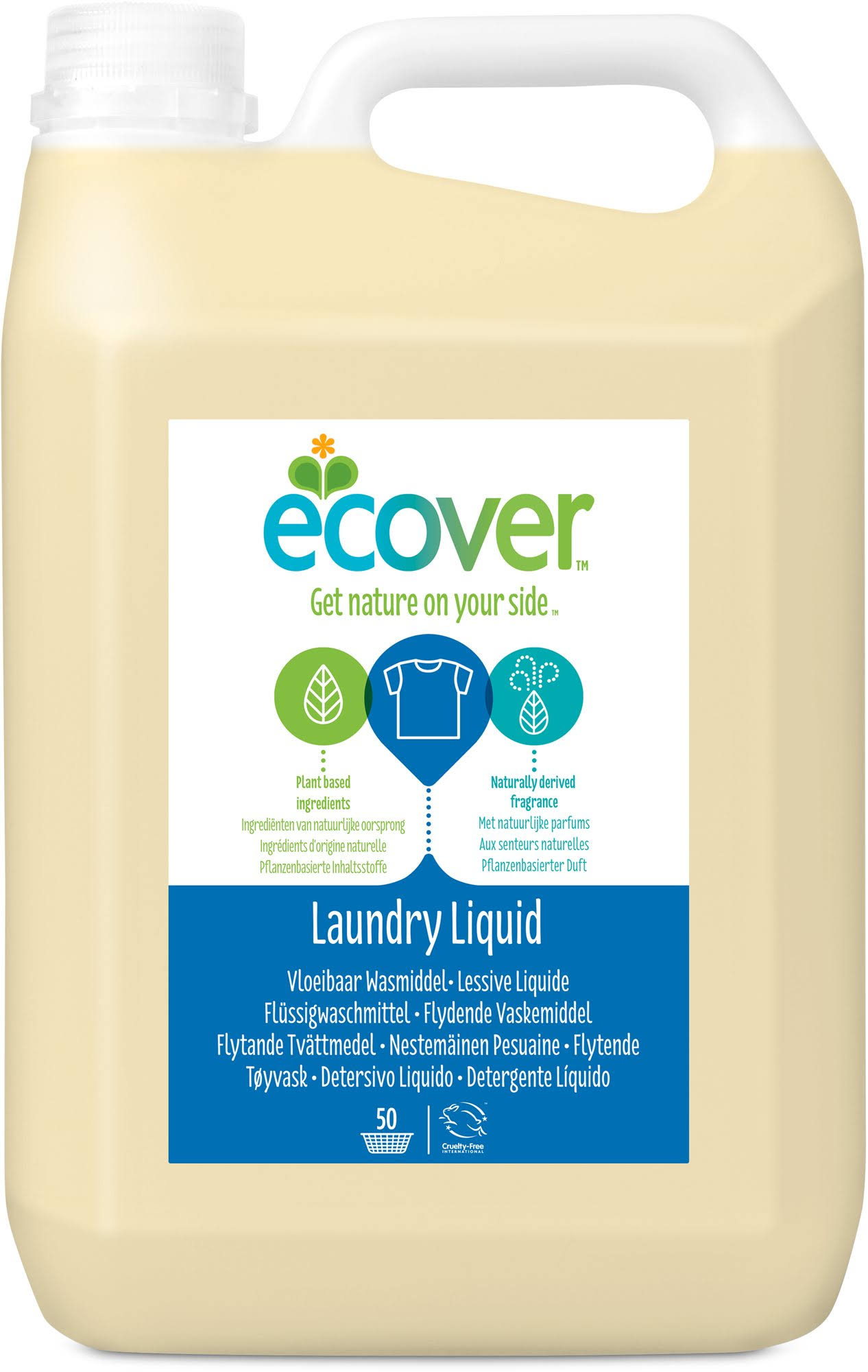 Ecover Non-Bio Laundry Liquid - 5L, 56 Washes