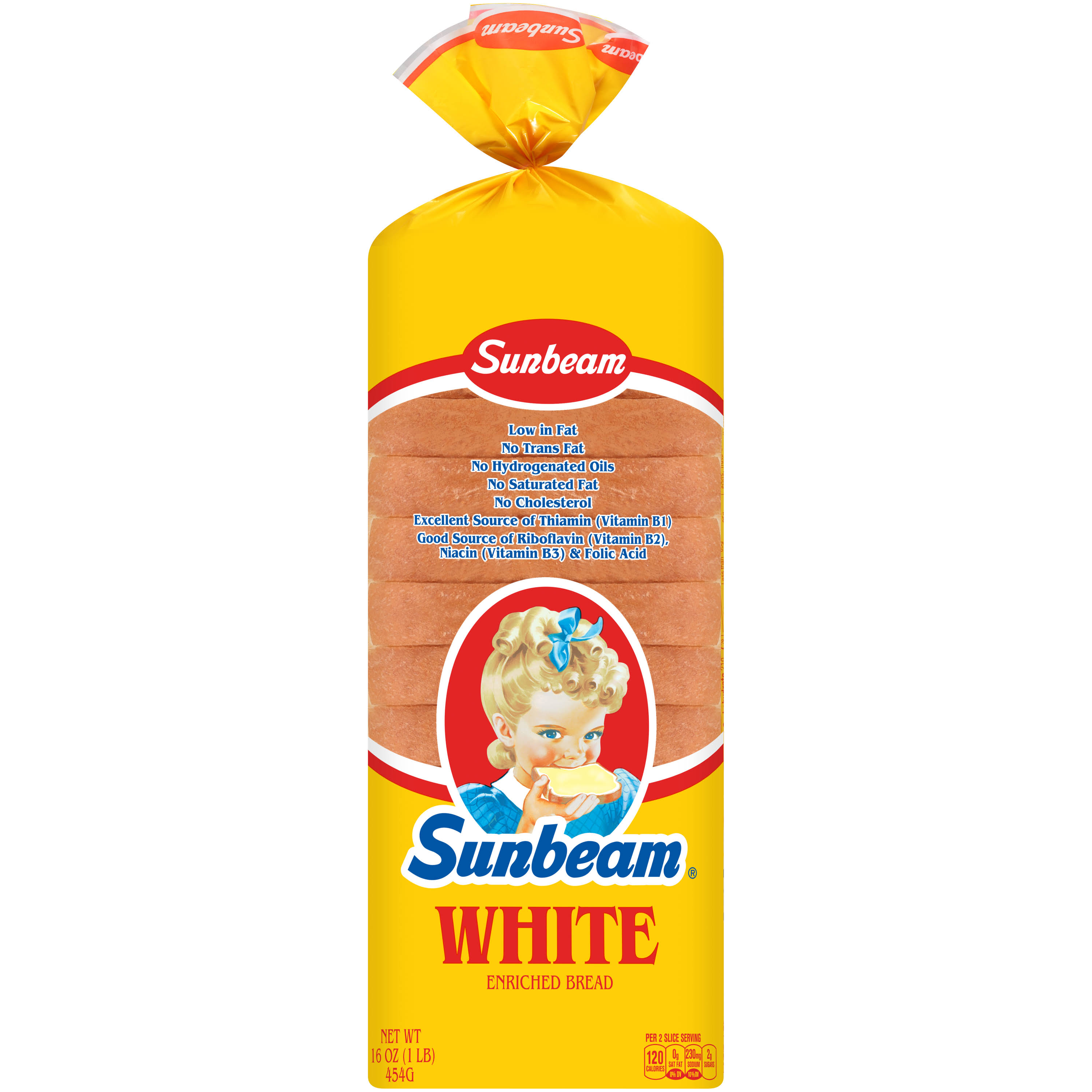 Sunbeam Bread, White, Enriched - 16 oz
