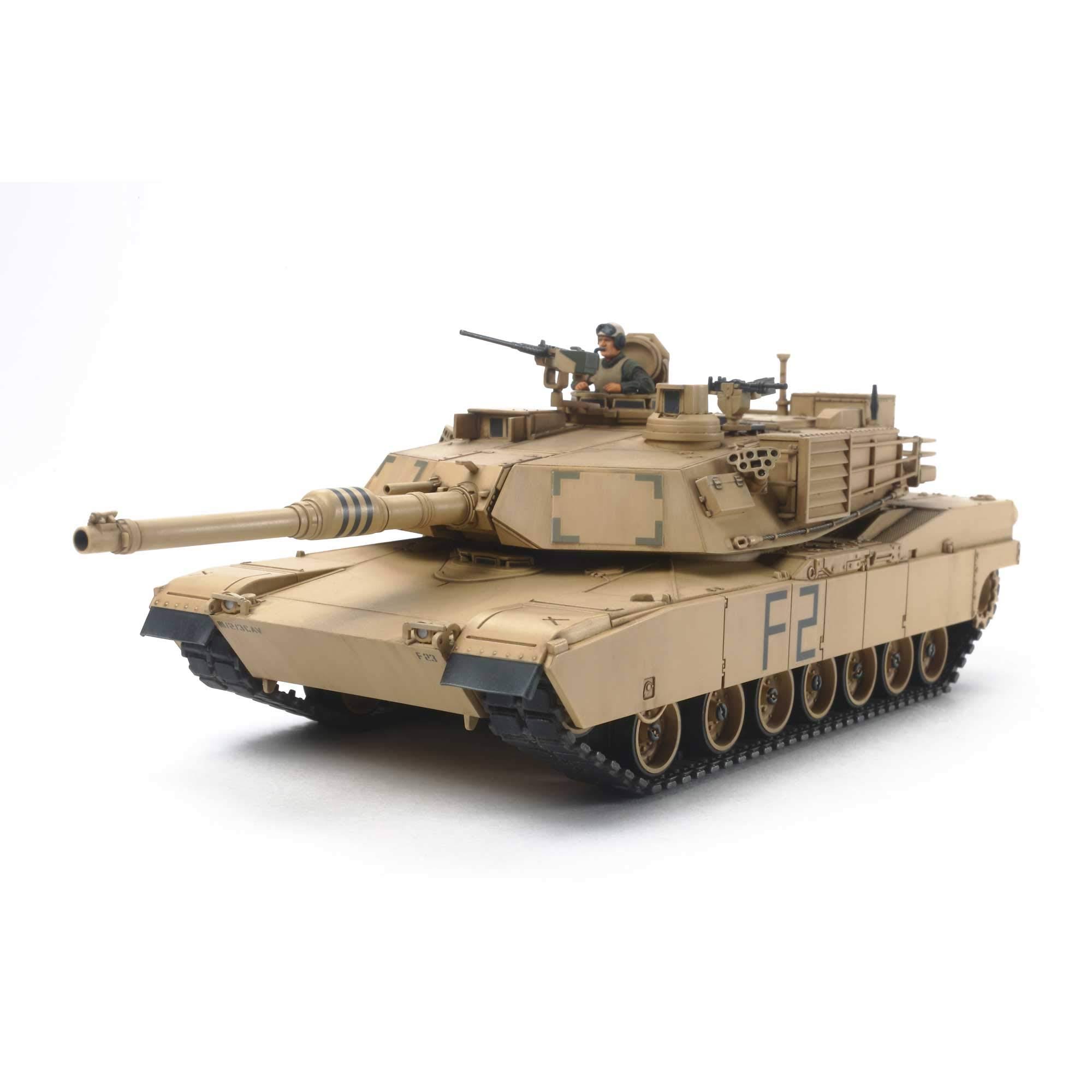 Tamiya US M1A2 Abrams Main Battle Toy Tank - Scale 1/48