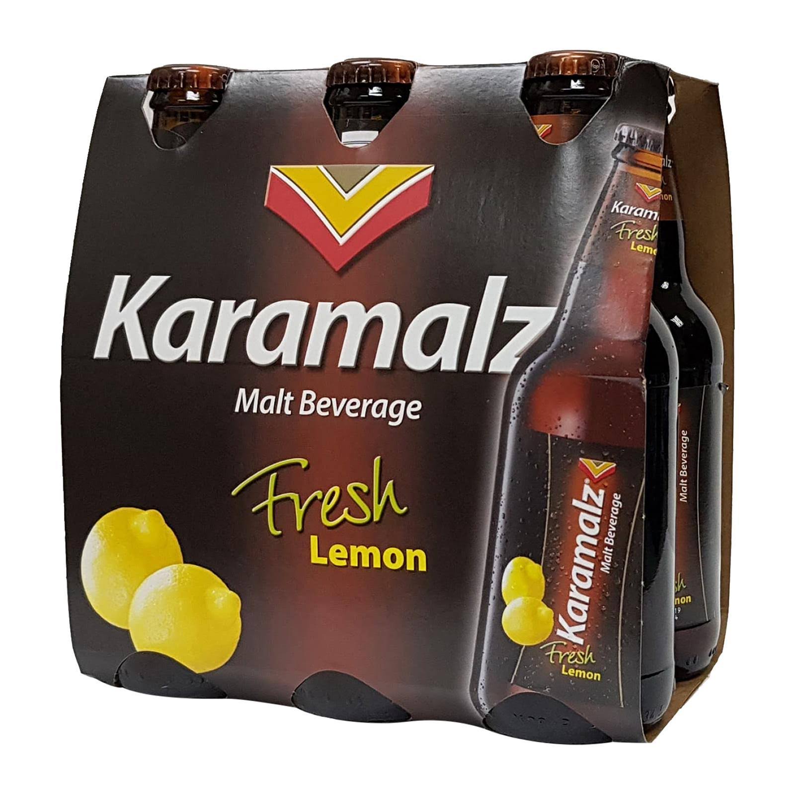 Karamalz Malt Beverage - Lemon (Item Ciontains 6 Bottles) 1980ml