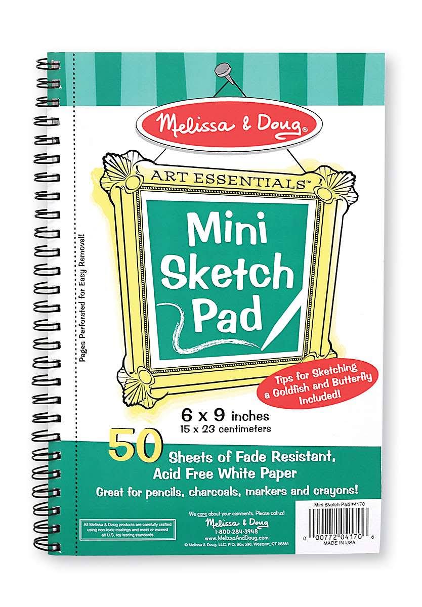 Melissa & Doug Mini Sketch Pad 6" x 9"