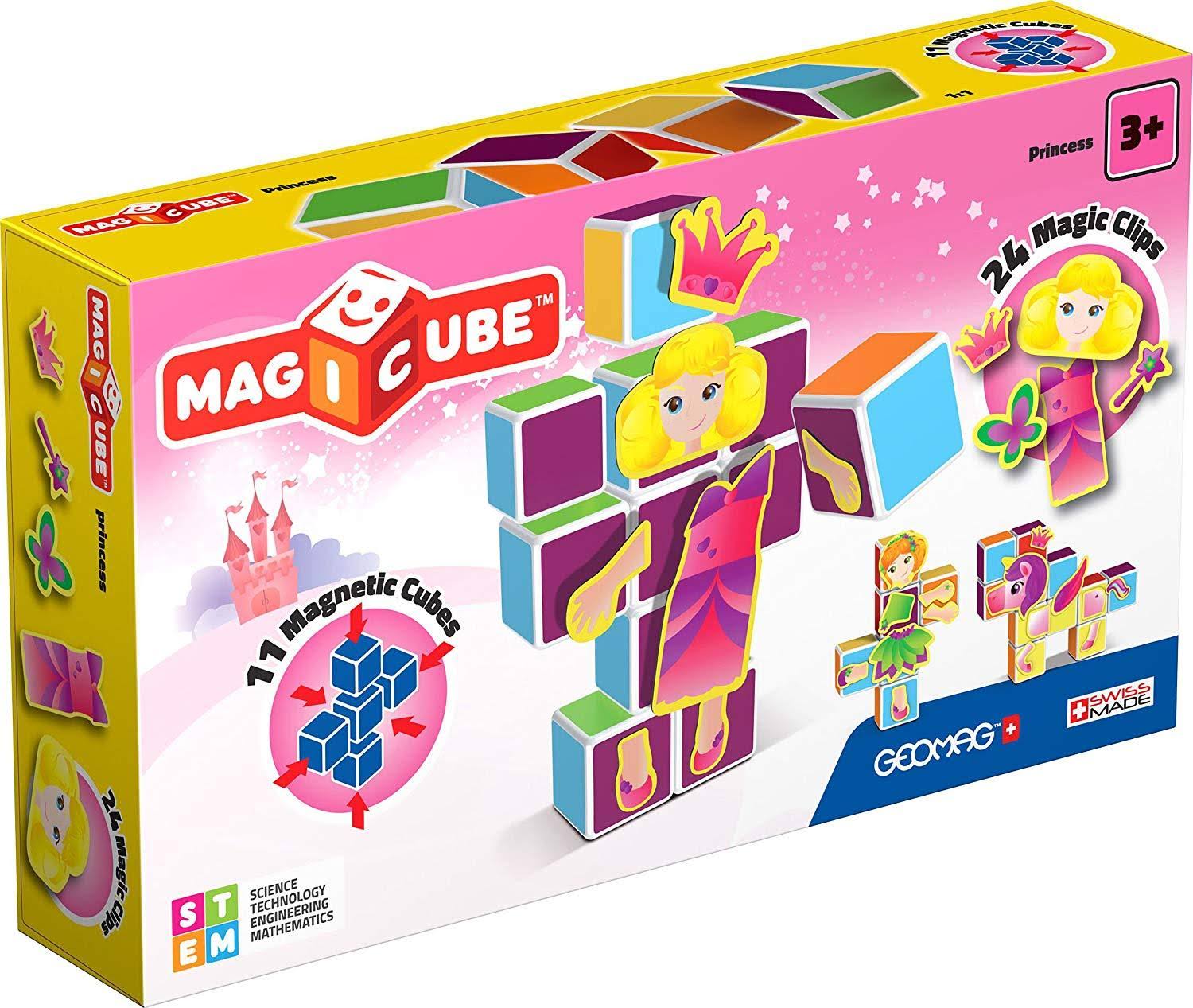 Geomag Magicube Magnetic Building Set - Princess, 24ct