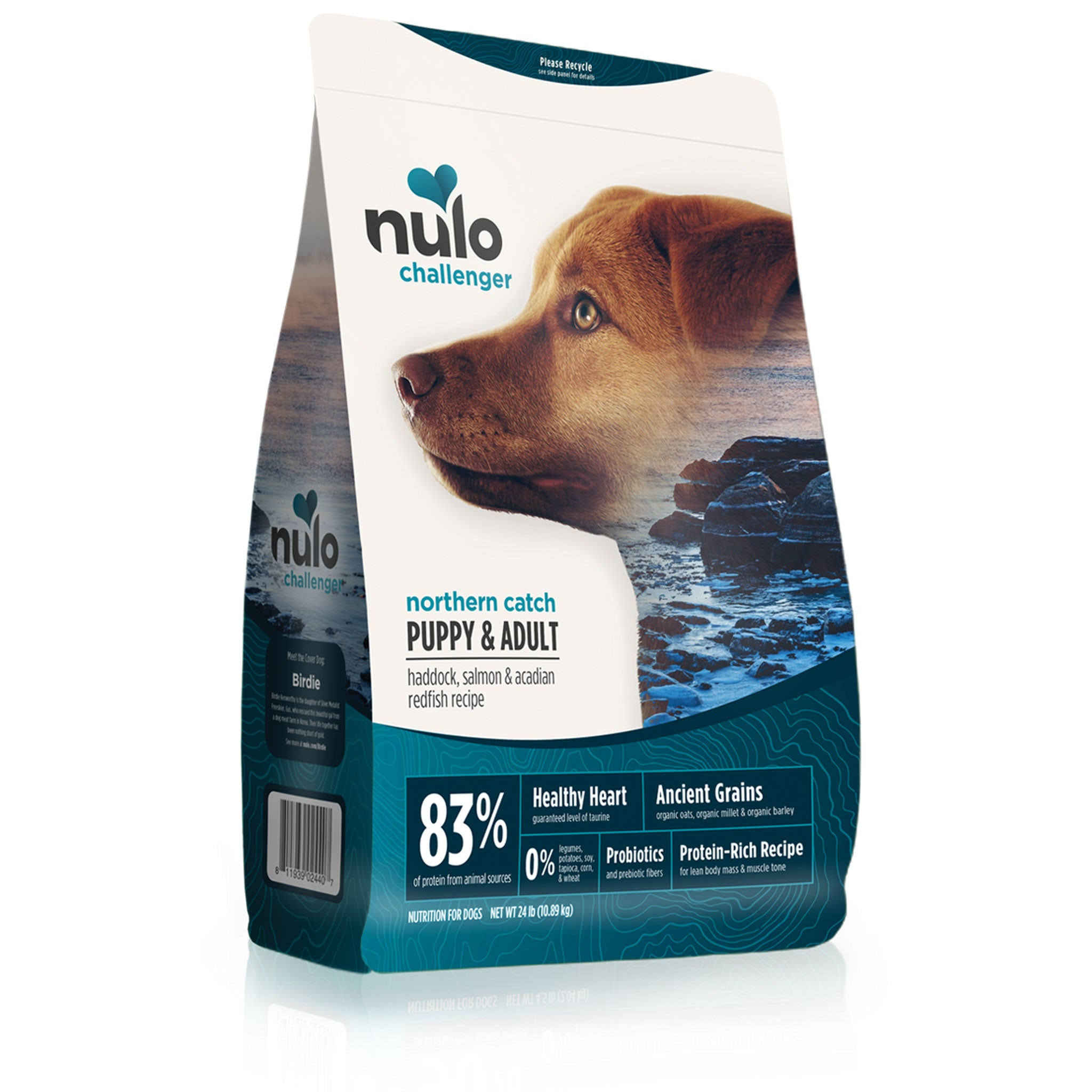 Nulo Challenger Puppy & Adult Dry Dog Food - Haddock, Salmon & Acadian Redfish