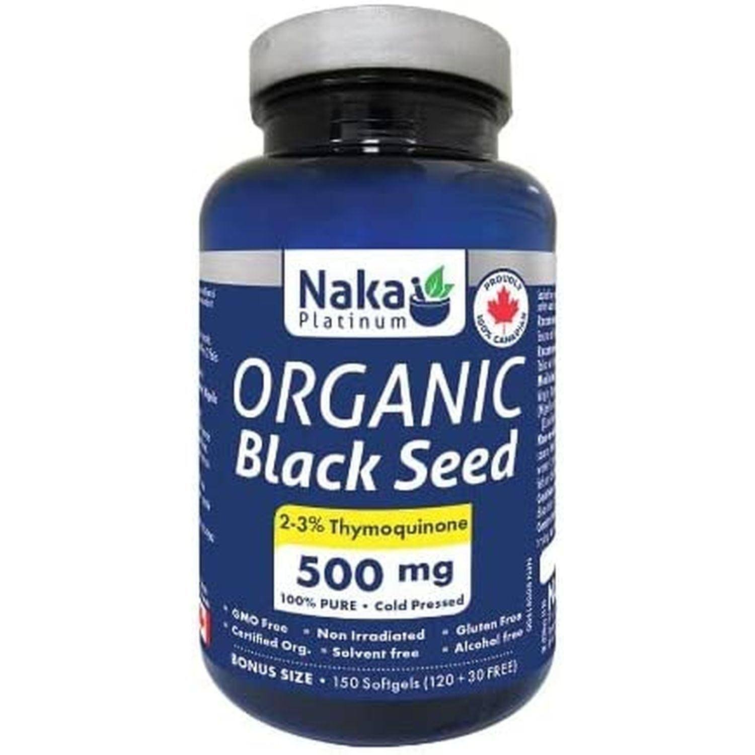 Platinum Organic Black Seed - 150 Softgels + Bonus