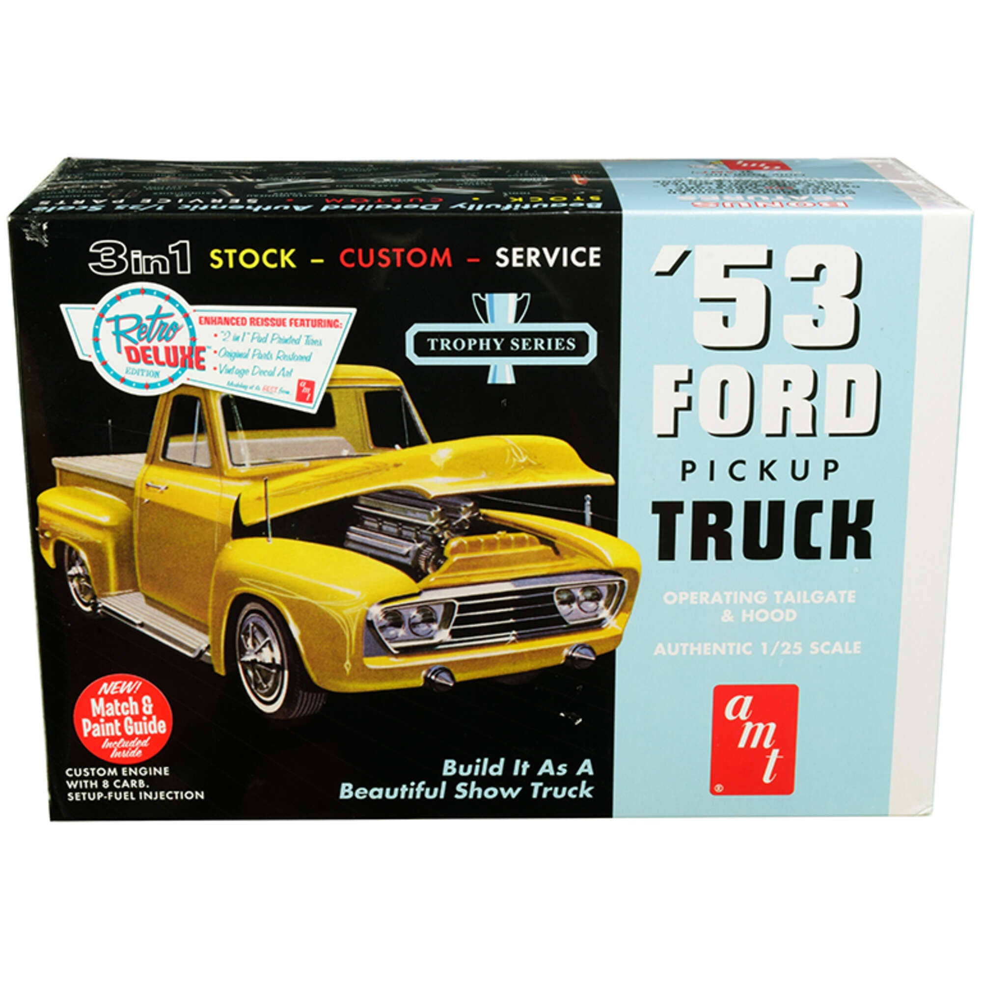 AMT 1953 Ford Pickup Truck 2 in 1 Customizing Model Kit - 1:25 Scale
