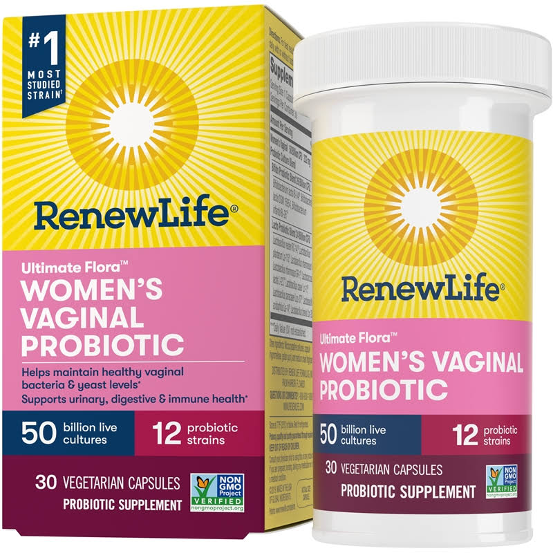 Renew Life Ultimate Flora Women's Vaginal Probiotic 50 Billion - 30 Vegetarian Capsules
