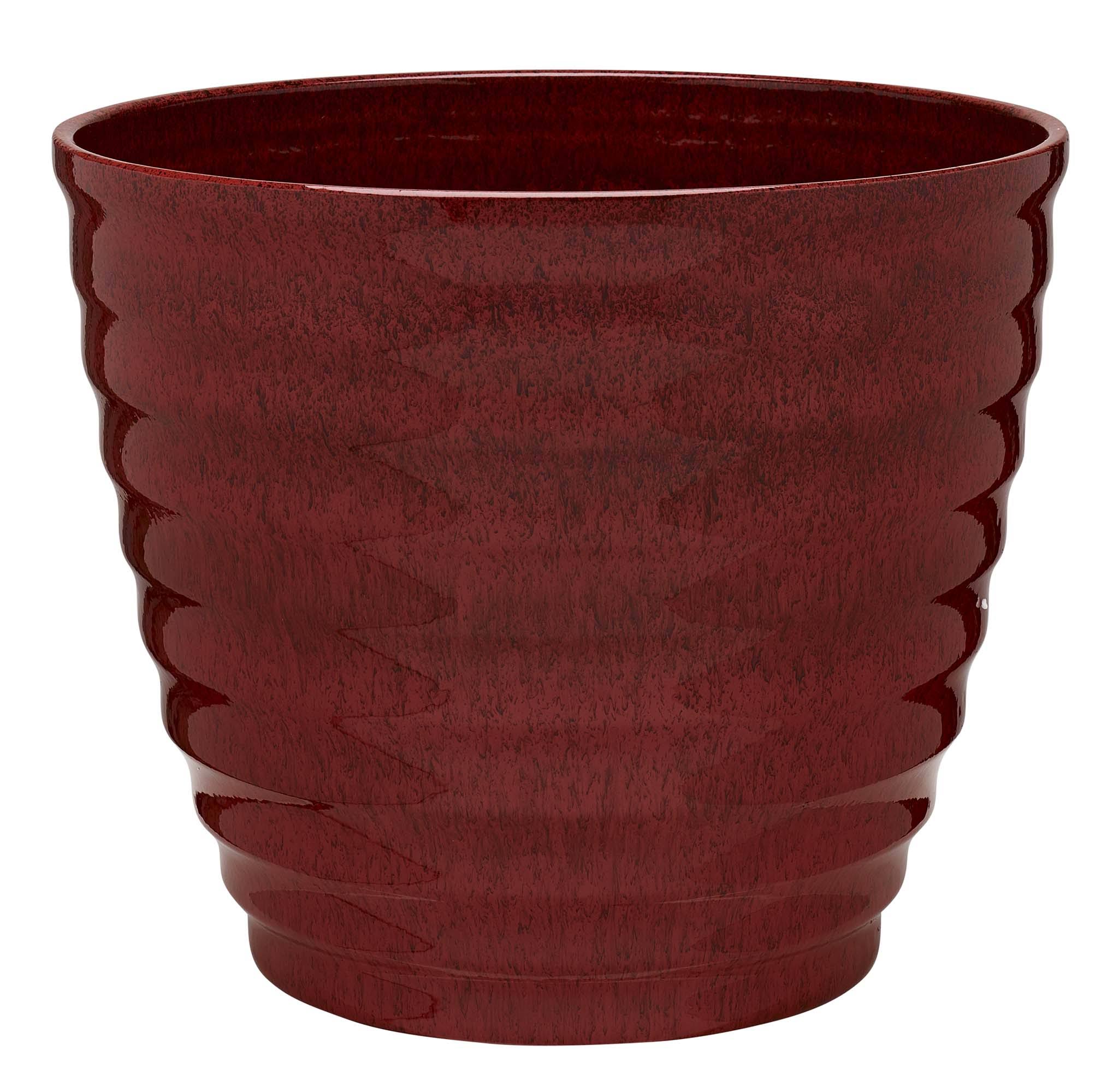 14" Beehive Planter, Red - Southern Patio