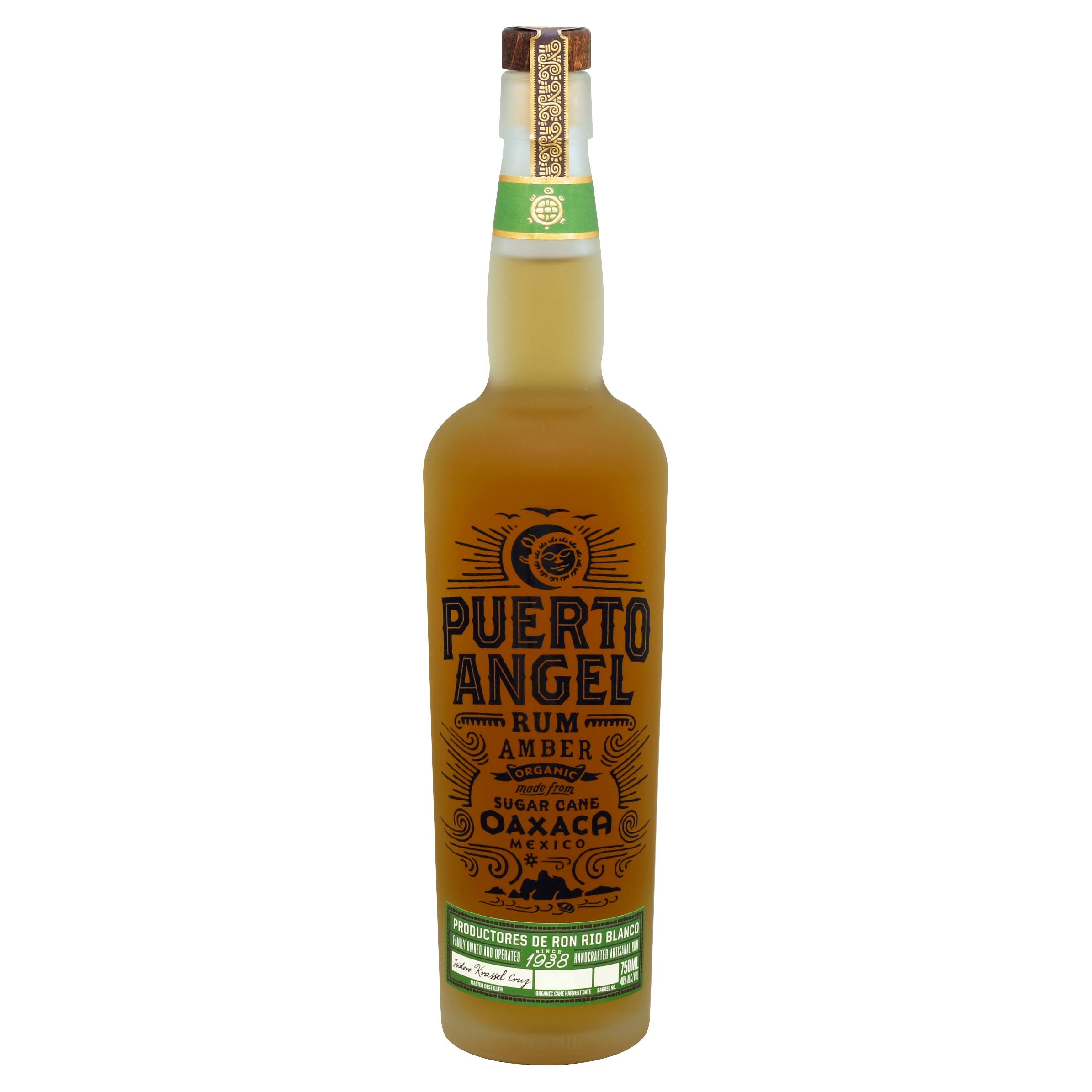 Puerto Angel Rum, Amber, Organic - 750 ml