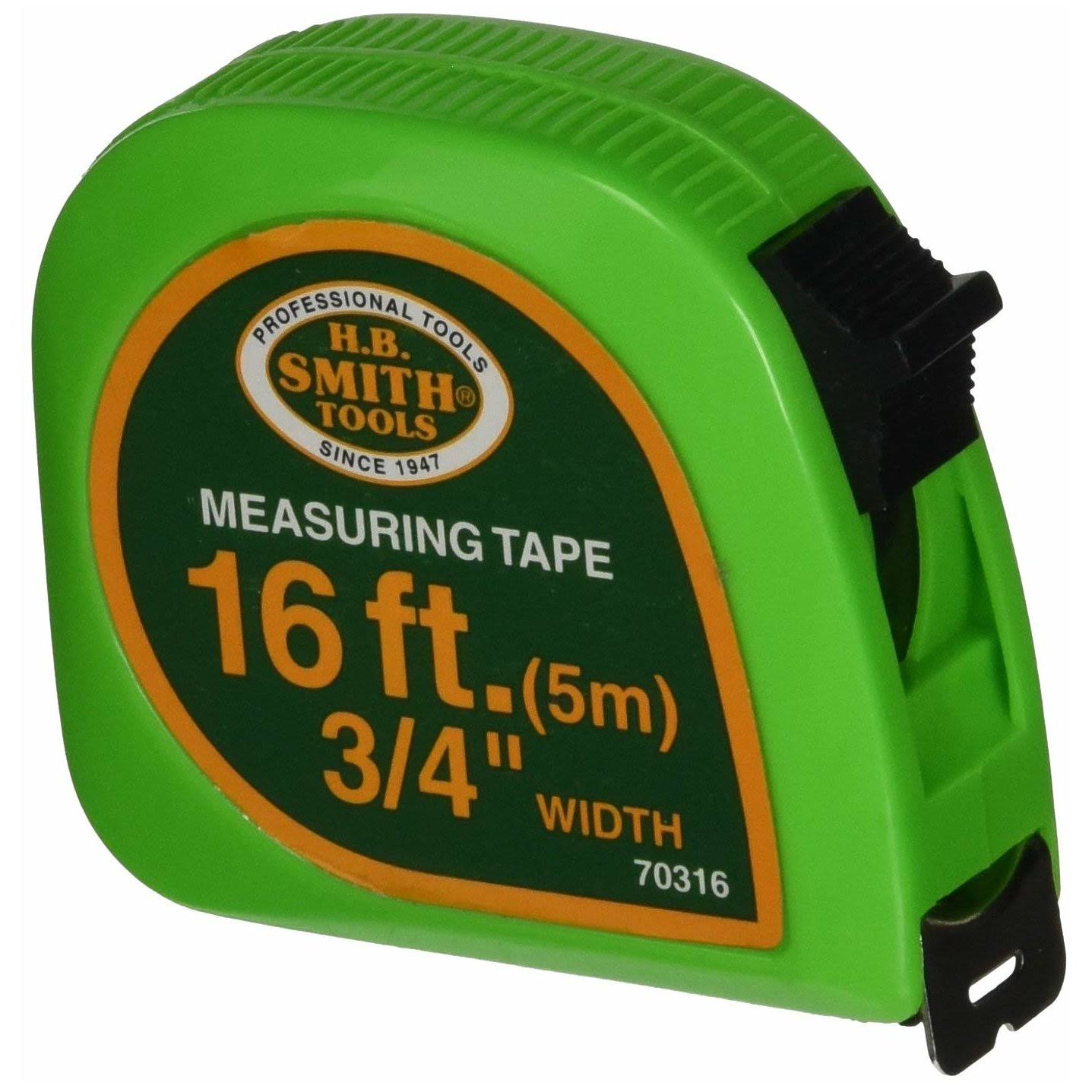 H.B. Smith 70316 3/4 x 16' Heavy Duty Tape Measure