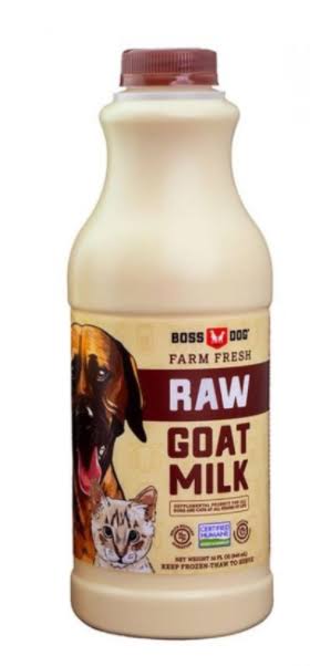 Boss Dog Raw Goat Milk Frozen Dog and Cat Food Supplement