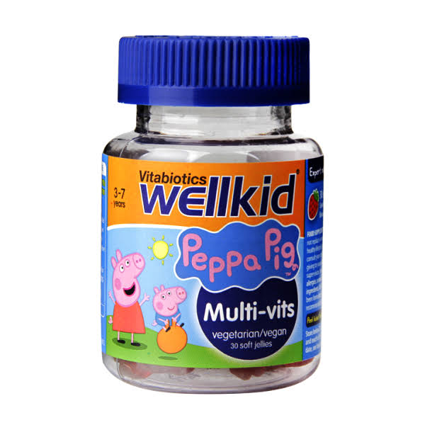 Vitabiotics WellKid Peppa Pig Multi-Vits - 30 Soft Jellies, 3 to 7 Years