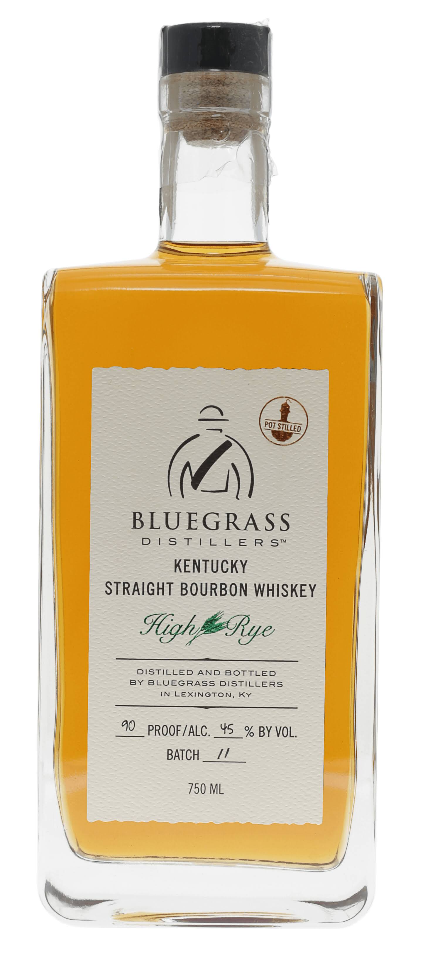 Bluegrass Distillers Kentucky Straight High Rye Bourbon Whiskey 750ml