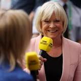 Sue Barker in high spirits as BBC host fronts Wimbledon for last time in final farewell