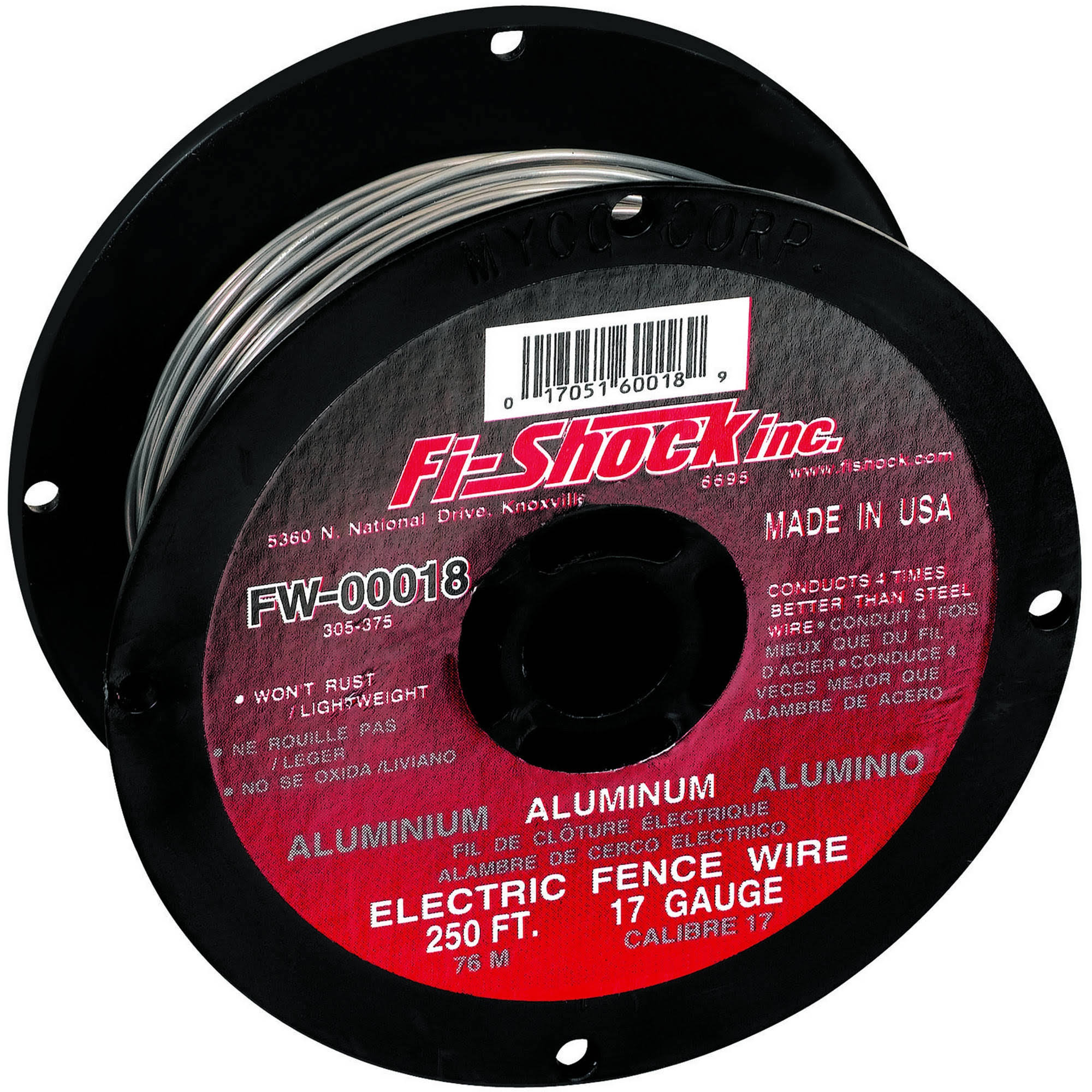 Fi-Shock FW-00001T 1/4 Mile 17 Gauge Spool Aluminum Wire 