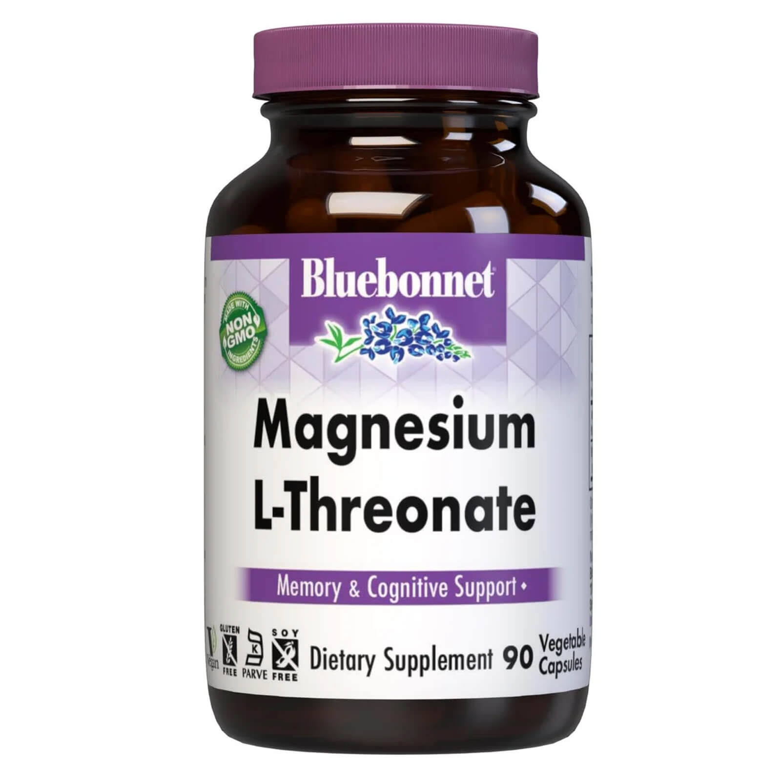 Bluebonnet Nutrition Magnesium L-Threonate - 90 Vegetable Capsules