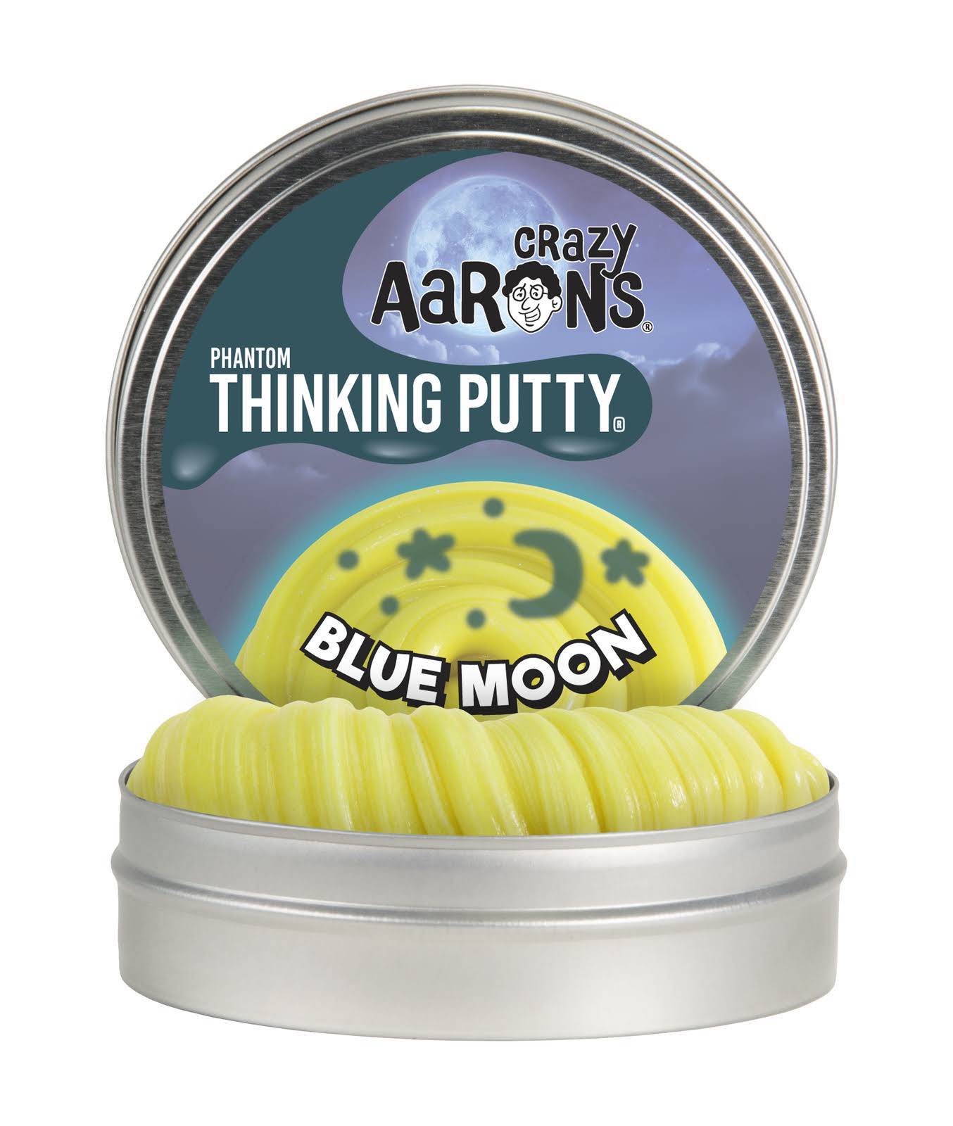 Crazy Aarons Phantom Thinking Putty Blue Moon 4" Tin