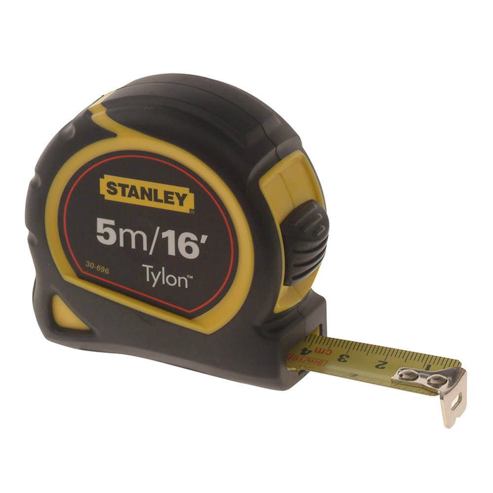 Stanley Retractable Tape Measure with Belt Clip - 5m/16ft