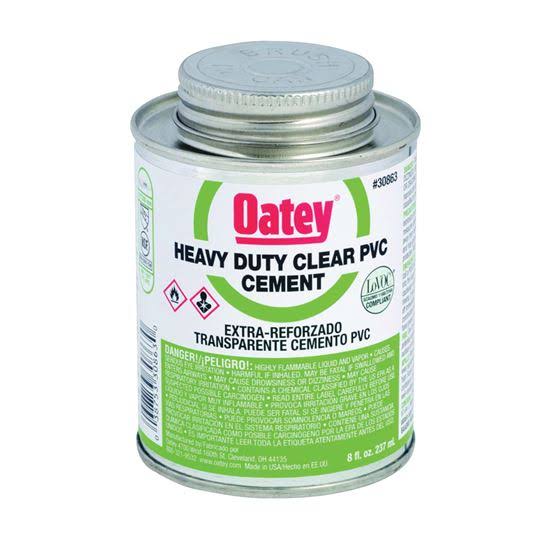 Oatey Heavy-Duty PVC Cement - Clear, 8oz